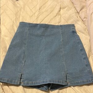 Blue Denim Skort